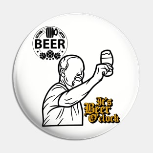 It's Beer O'Clock ! Pin