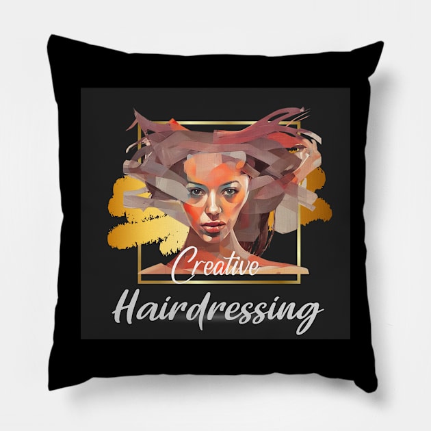 Creative Hairdressing (crazy hair) Pillow by PersianFMts