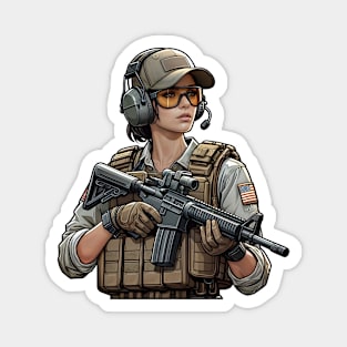 Tactical Girl Magnet