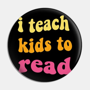 i teach kids to read  Teacher Life  Love Heart Pin