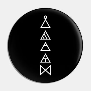 Learn, Express, Explore, Create, and Reflect Minimalist glyphs Pin