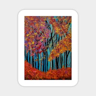 Leaves fallen off the trees Magnet