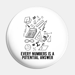 Every Number is A Potential Answer Pin