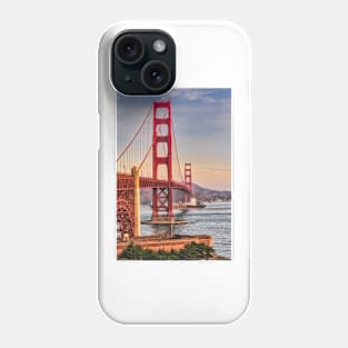 Golden Gate Bridge and Cargo Ship Phone Case