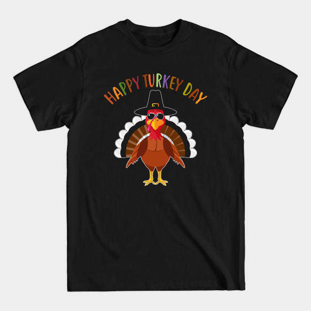 Discover Happy Turkey Day Funny - Happy Turkey Day - T-Shirt