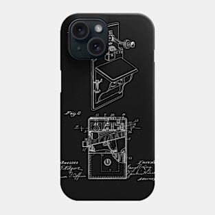 Telephone Toll Device Vintage Patent Drawing Phone Case