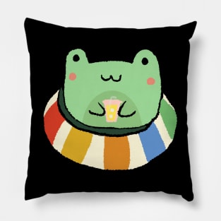 Frog in a floaty Pillow