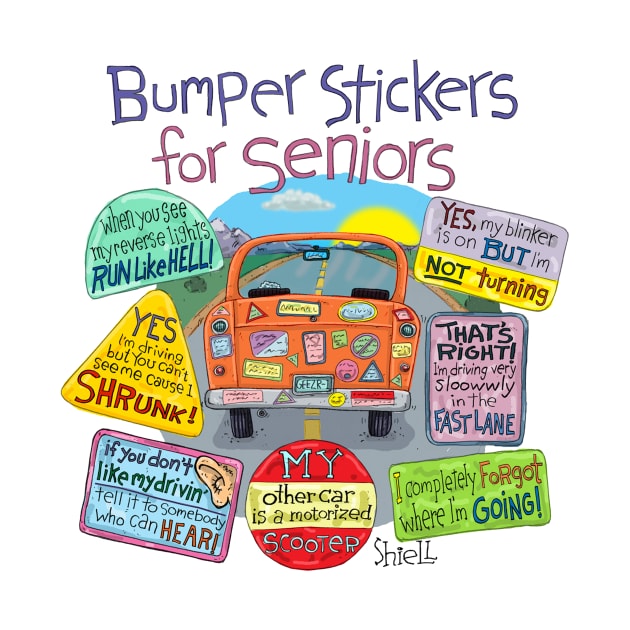 Bumper Stickers for Seniors by macccc8