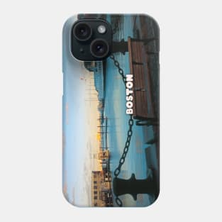 Boston city tiver view Phone Case