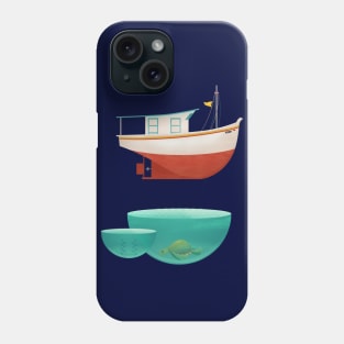 floating boat Phone Case