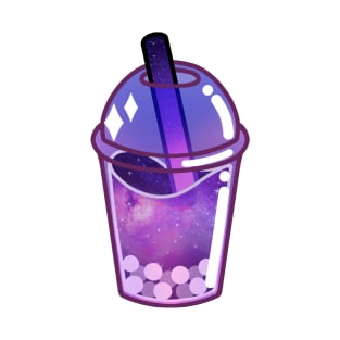 Galaxy boba milk tea T-Shirt