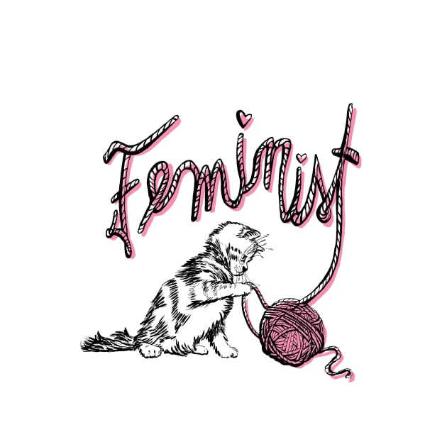 Feminist Cat by esther.sketch 