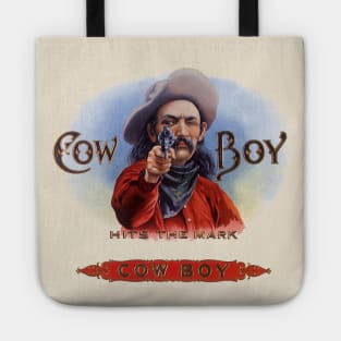 Vintage Cowboy Cigar Label Art Tote