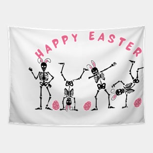 Dancing Skeleton Easter , Funny Easter Tapestry