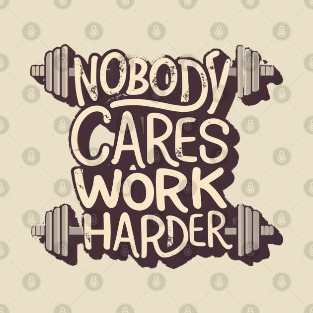 Nobody cares work harder by AniTeeCreation