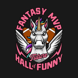 Funny Fantasy Football Loser Fantasy Unicorn T-Shirt