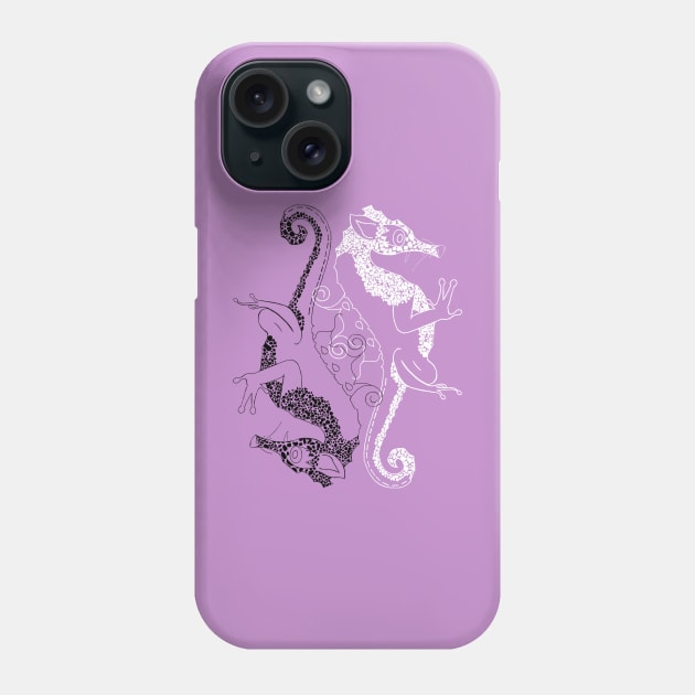 The 4 of Us Yin Yang Phone Case by Orchid's Art