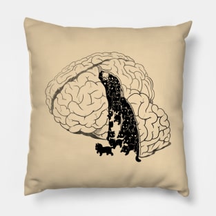 Brain Slice Cats! by Tobe Fonseca Pillow