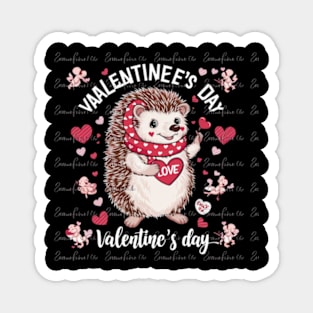 Valentine's Day - Hedgehog - Sublimation Design Download PNG - DTF Digital File Download - Shirts Mugs Tumblers EmmePrintCo Magnet