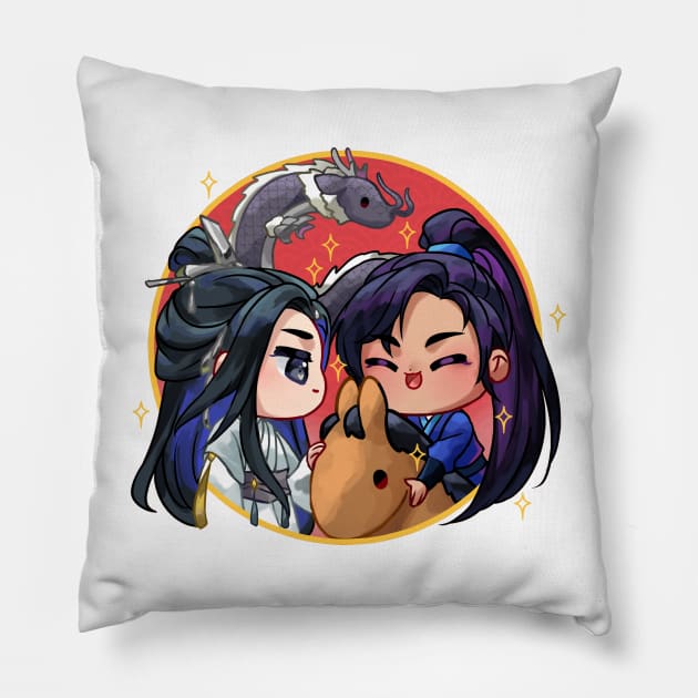 RanWan - Dragon & Horse Pillow by Torikii