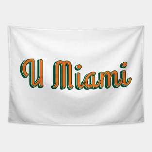 UMiami Sticker Tapestry