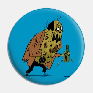 drunk zombie Pin