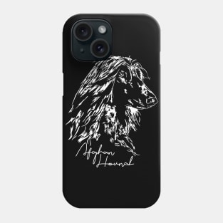 Afghan Hound lovely dog portrait Phone Case