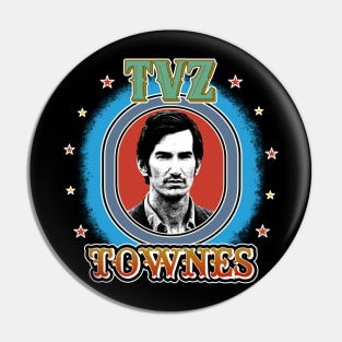 Retro Tour Style Townes Van Zandt Pin