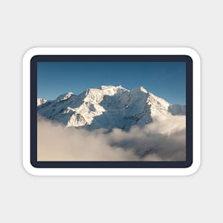 Snow Covered Mont Blanc in Winter Magnet