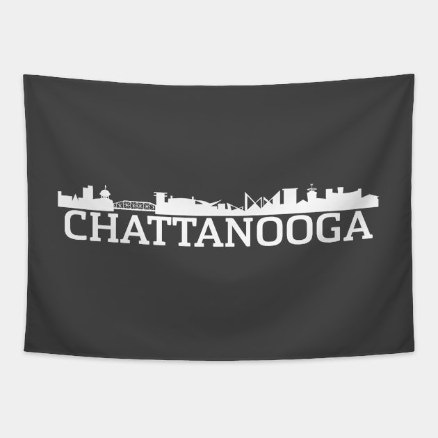 Chattanooga Skyline (for darker shirts) Tapestry by SeeScotty