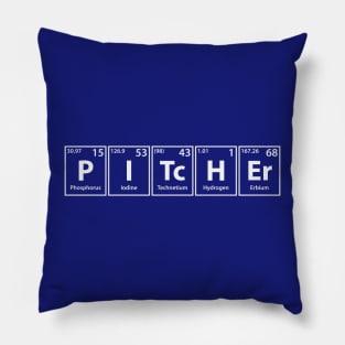 Pitcher (P-I-Tc-H-Er) Periodic Elements Spelling Pillow