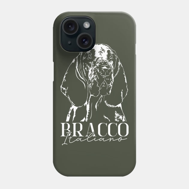 Bracco Italiano Dog Portrait Phone Case by wilsigns