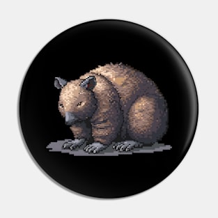 Pixel Wombat Pin