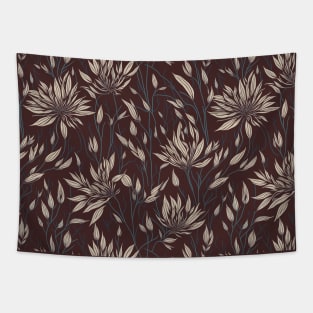 Seamless floral pattern with flowers and leaves Tapestry