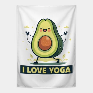 Yoga lover Avacado Tapestry