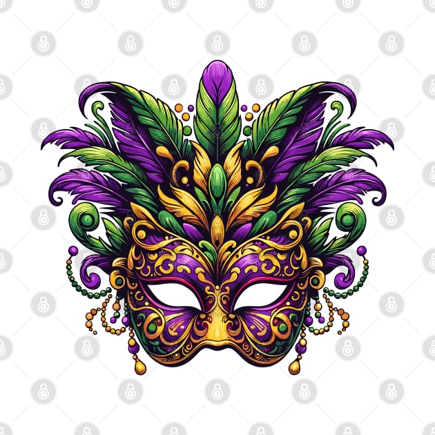 Mardi Gras Festive Mask Design by Kicosh