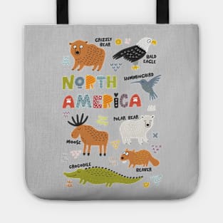 North American Animals Tote