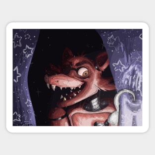 FNAF Foxy Sticker Sticker for Sale by NebulaDunes