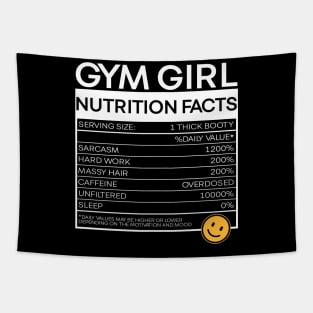 GYM Girl Nutrition Facts Tapestry