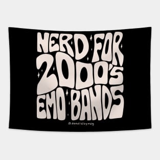 Nerd for 2000's Emo Bands Tapestry