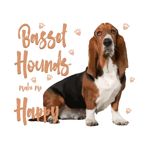 Basset Hounds Make Me Happy! by rs-designs