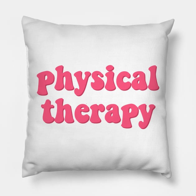 physical therapy Pillow by cartershart