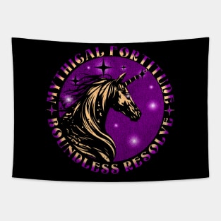 Mythical Fortitude, Boundless Resolve Unicorn Tapestry