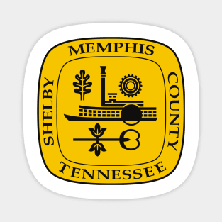 Memphis Flag Seal Decal Magnet