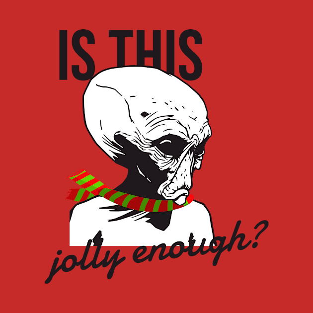 Is this jolly enough? Sad alien by Dogefellas