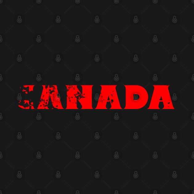 CANADA faded letters by DMcK Designs