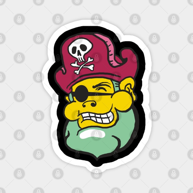 Classic Pirate Captain Magnet by Urbanprint