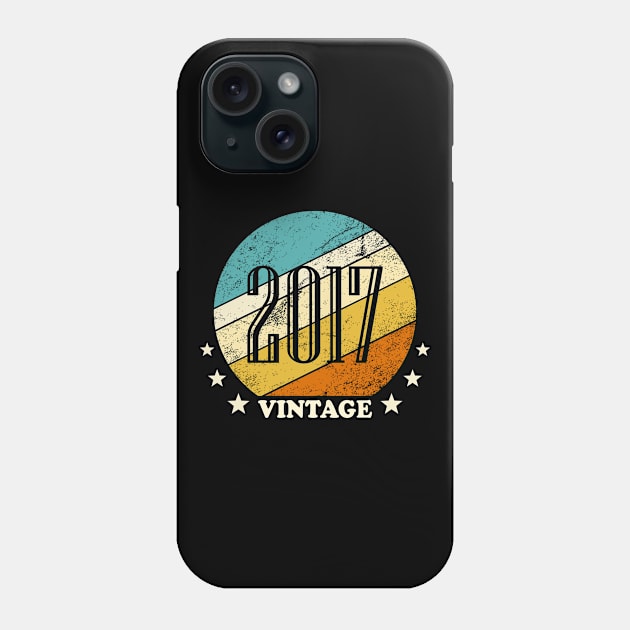 Vintage retro born in 2017 birth year gift Phone Case by Inyourdesigns