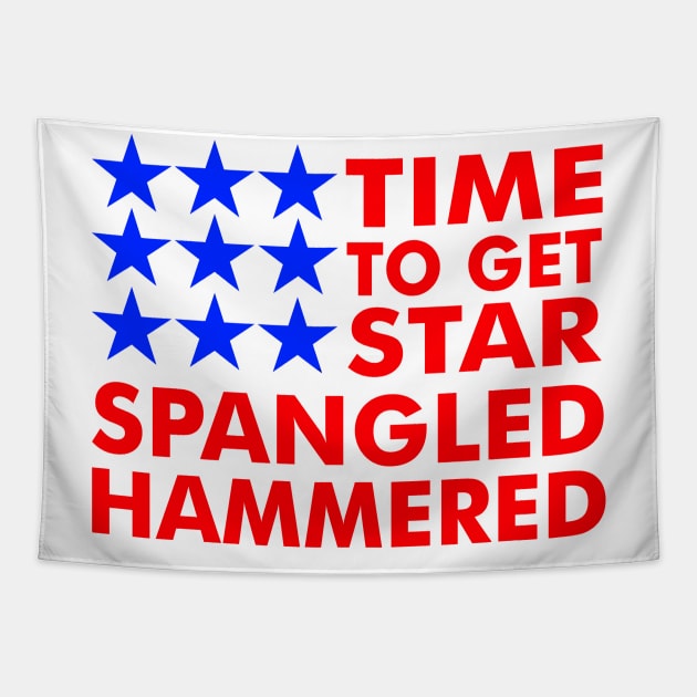 Time To Get Star Spangled Hammered Tapestry by patsyhanson