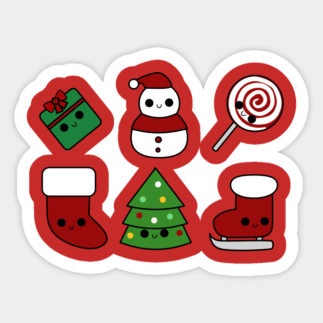 Kawaii Christmas Stickers